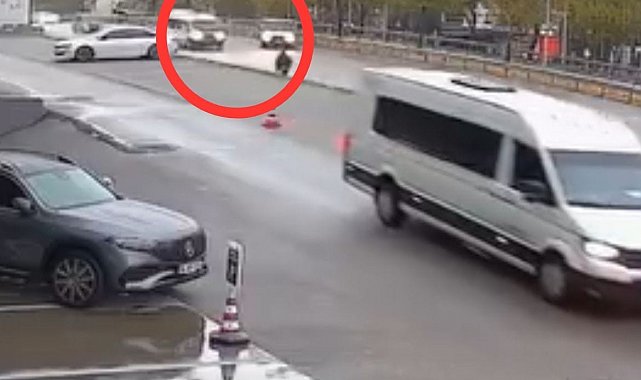 Yayaların ölümden döndüğü anlar kamerada