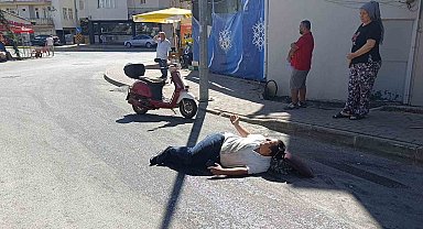 Yola dökülen sıvı madde kaza yaptırdı: 1 yaralı