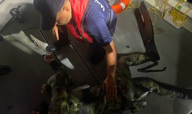 Yüzerek Yunanistan'a geçmeye çalıştı