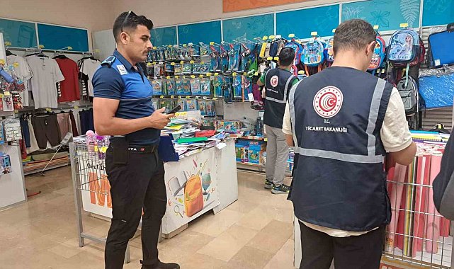 Zabıta, kırtasiyeleri denetledi