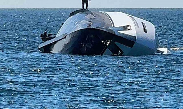 Zonguldak'ta lüks yat denize indikten 15 dakika sonra battı