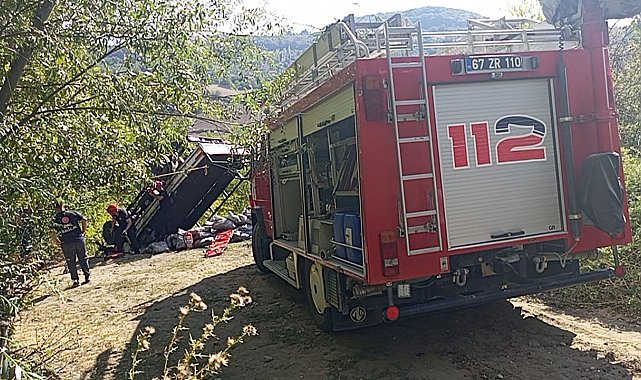 Zonguldak'ta yardım kömürü dağıtılan kamyon şarampole yuvarlandı: 2 ölü, 1 yaralı