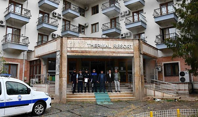 1 yıldır kapalı olan Emet Termal Otel tahliye edildi
