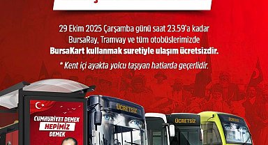 29 Ekim Cumhuriyet Bayramı'nda ulaşım ücretsiz