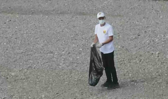 'Kulp Benim Evim' Projesi kapsamında öğrenciler çöp topladı