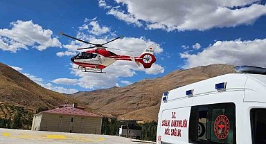 60 yaşındaki kalp hastası helikopter ambulansla Van'a sevk edildi