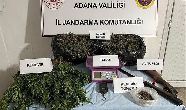 Adana'da 10 kilodan fazla esrar ele geçirildi