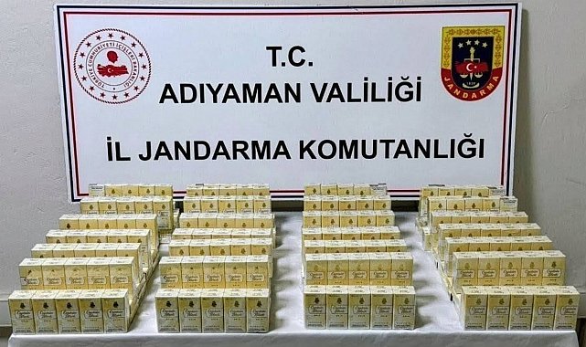 Adıyaman'da 530 paket kaçak sigara ele geçirildi