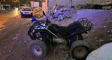 Adıyaman'da devrilen ATV'nin sürücüsü yaralandı