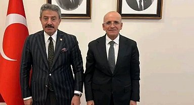 AK Parti Şırnak Milletvekili Tatar, kentin su sorunu çözümü için Bakan Şimşek ile görüştü