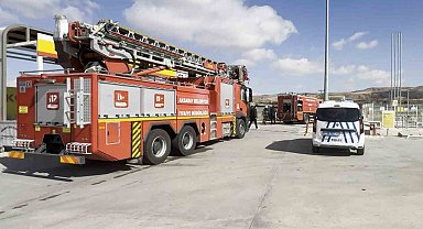 Aksaray'da akaryakıt istasyonundaki yangın korkuttu