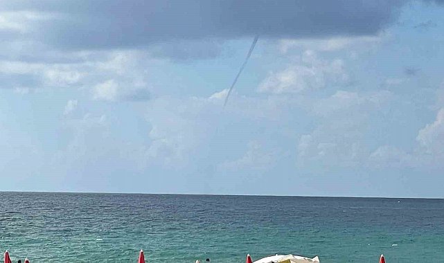 Alanya açıklarında hortum