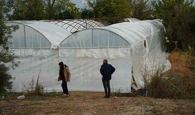 Antalya'da sağanak seraları da vurdu
