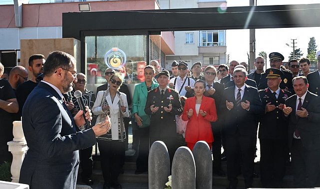 Antalya'nın kahramanı Mustafa Ertuğrul Aker'in anıt mezarı törenle açıldı