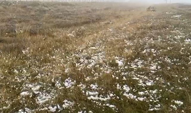 Ardahan'ın yüksek kesimlerinde kar yağışı etkili oldu