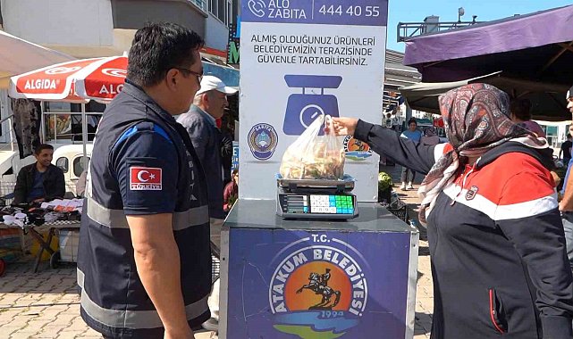Atakum Belediyesi'nden semt pazarlarında tartı hizmeti