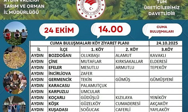 Aydın'da 'çiftçi buluşmaları' sürüyor