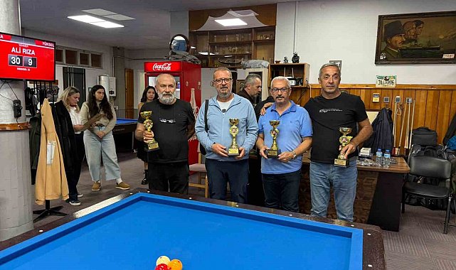 Aydın'da bilardoculardan 'Vefa' turnuvası