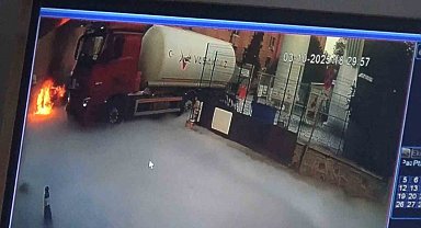 Aydın'da faciadan dönüldü: Sıvı oksijen tankı dolumu sırasında yangın çıktı