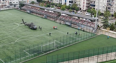 Aydın'da helikopterli kurtarma tatbikatı gerçeğini aratmadı: Tribün çökmesi senaryosunda zamanla yarıştılar
