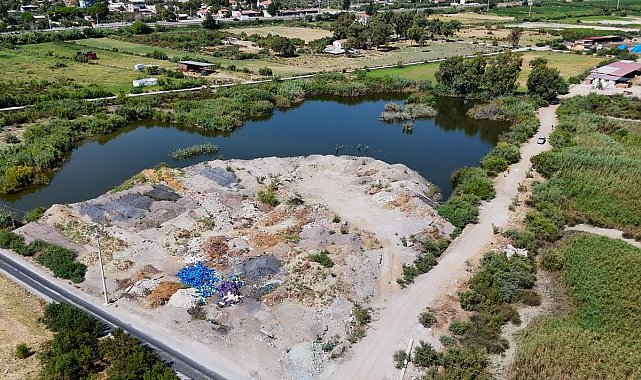 Aydın'da sulak alanlara moloz tehdidi