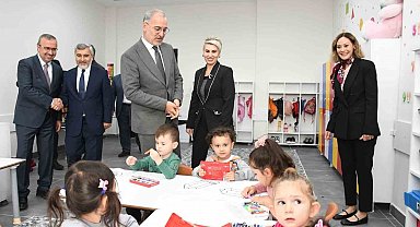 Aziz Sancar Anaokulu'nun açılış törenine gerçekleştirildi