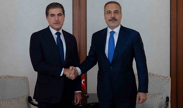 Bakan Fidan, IKBY Başkanı Barzani ile görüştü