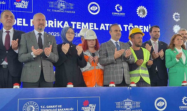 Bakan Kacır, Tekirdağ'da Model Fabrika'nın temelini attı