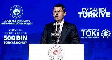 Bakan Kurum: "Verdiğimiz söz basit bir söz değildir. Bu söz, deprem bölgesinde günde 550 konut inşa eden tecrübenin sözüdür"