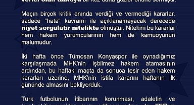Başakşehir'den Galatasaray maçının hakemlerine sert tepki!