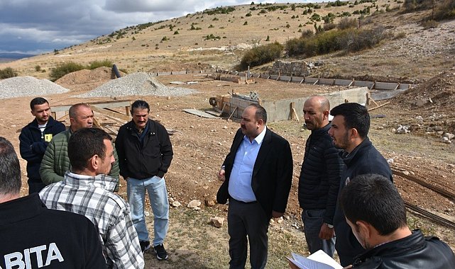 Başkan Hamamcı Oklubalı'nda yapılan çalışmaları yerinde inceledi