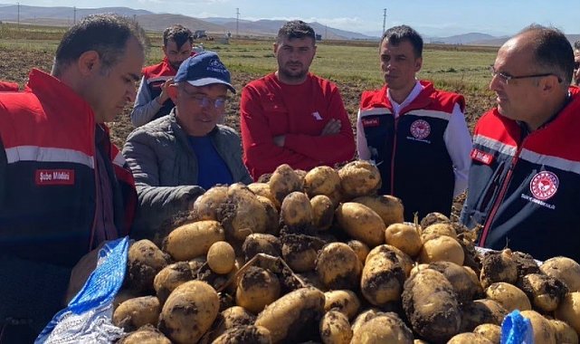 Bayburt'ta patates hasadına başlandı
