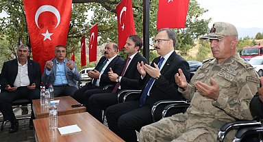 Baykan'da derince köyü şehitleri dualarla anıldı