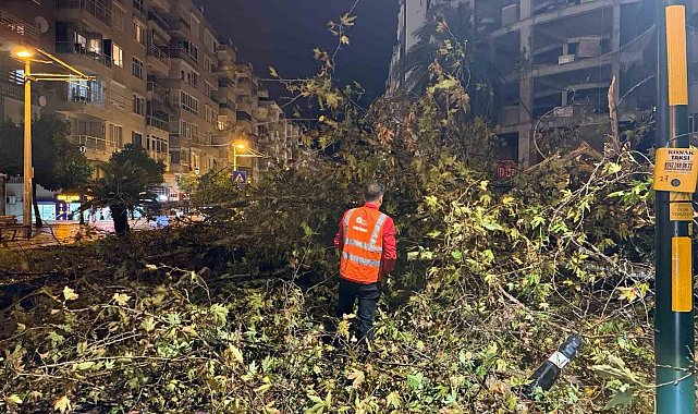 Belediye ekipleri, yağışın oluşturduğu olumsuzluklara 81 araç ve 323 personelle hızla müdahale etti