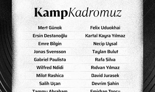 Beşiktaş'ın, Konyaspor maçı kamp kadrosu belli oldu