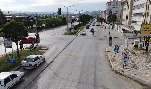 Bilecik'te dron destekli trafik denetimi