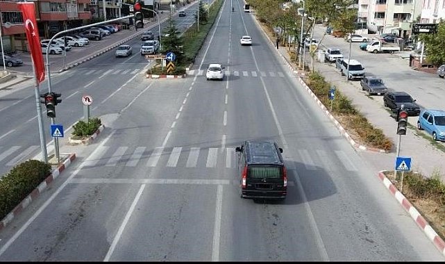 Bilecik'te drone destekli trafik denetimi