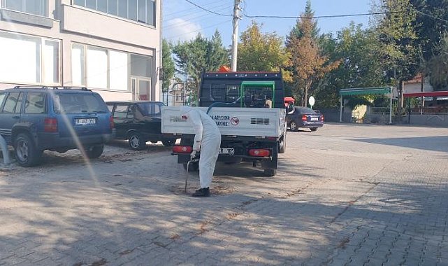 Bilecik'te kışlak ilaçlama çalışmaları sürüyor