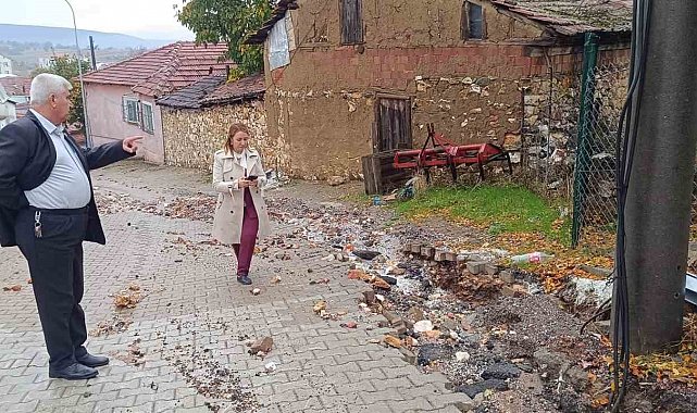 Bilecik'te sağanak yağış sonrası temizlik