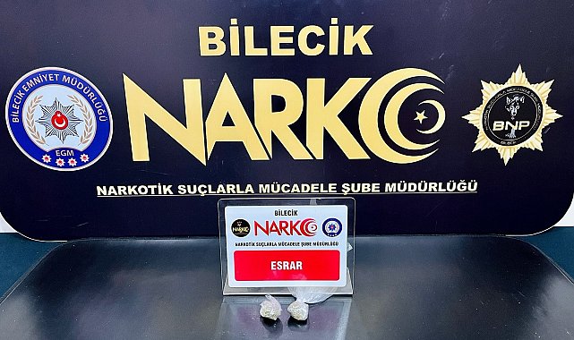 Bilecik'te uyuşturucu operasyonu: 1 gözaltı