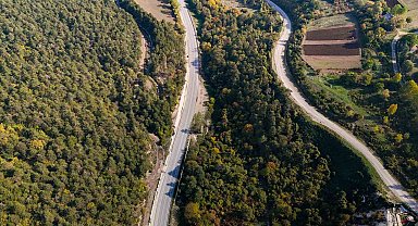 Bolu-Mudurnu kara yolunda sonbahar yolculuğu