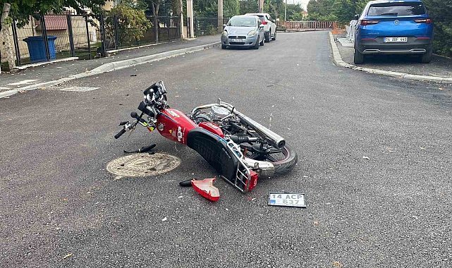 Bolu'da motosiklet ile otomobil çarpıştı: 1 yaralı