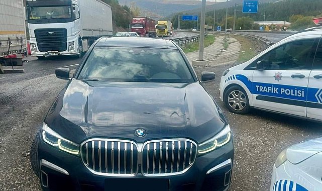 Bozüyük'te aracında ikiz plaka kullanan şahısa 50 bin 834 TL para cezası
