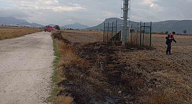 Burdur'da arazi yangını