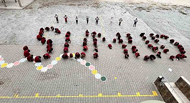 Burdur'da okullarda Filistin için farkındalık etkinliği