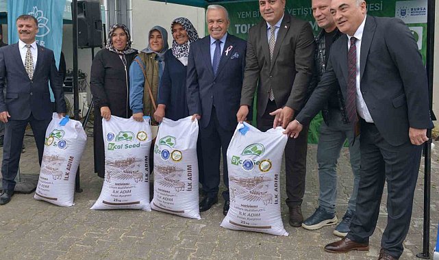 Bursa'da çiftçilere tohum desteği