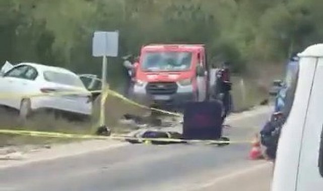 Bursa'da otomobil ile motosiklet kafa kafaya çarpıştı: 1 ölü, 1 yaralı