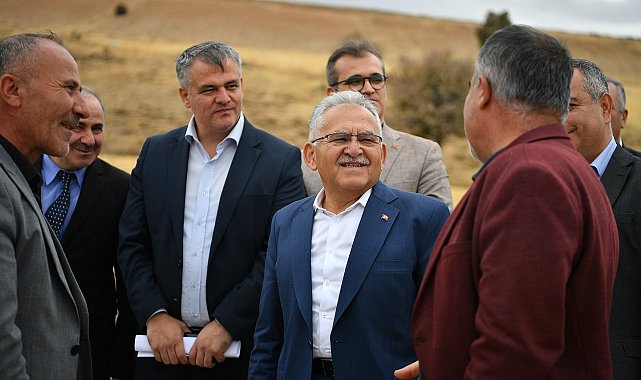 Büyükkılıç'tan Talas ilçesi kırsal mahallelerinde yatırım incelemesi