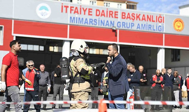 Büyükşehir itfaiyesinden lityum iyon batarya yangın tatbikatı
