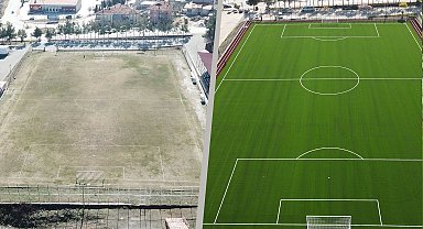 Çal'a modern futbol sahası kazandırıldı